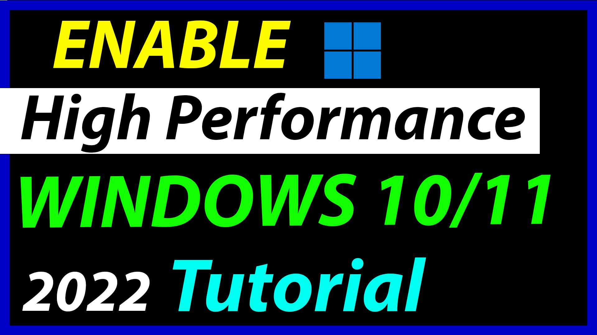 How to enable High Performance Mode in Windows 11/10